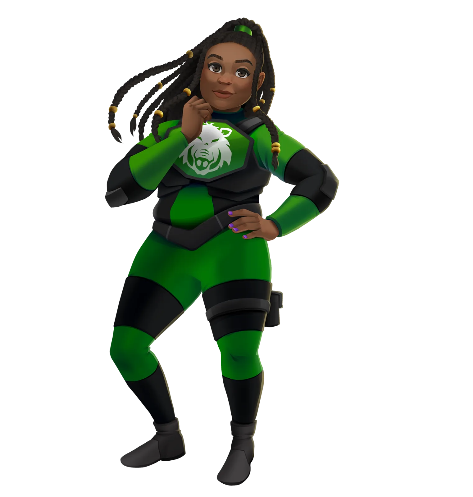 Naomi in Apex Academy armor